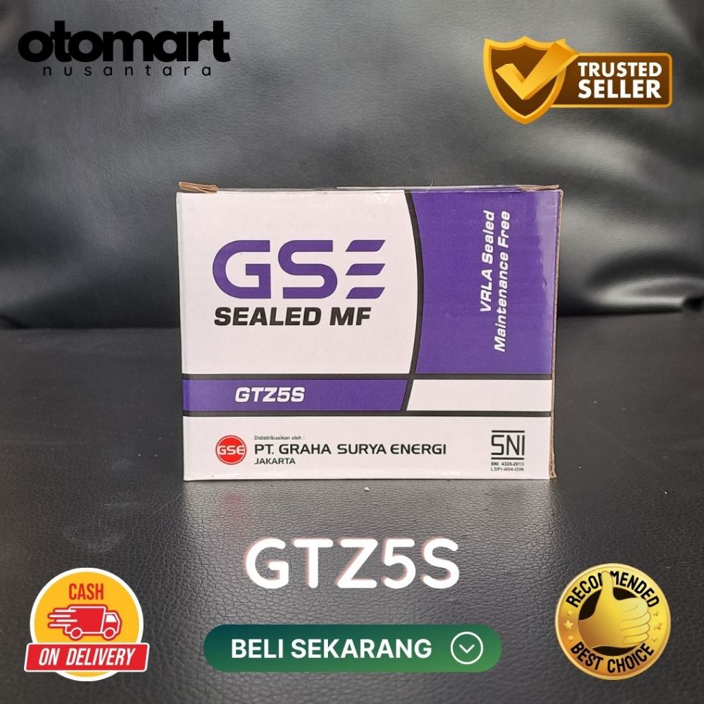 Aki Motor Yamaha Vixion 150, Xabre 150 GTZ5S GS Accu Kering MF