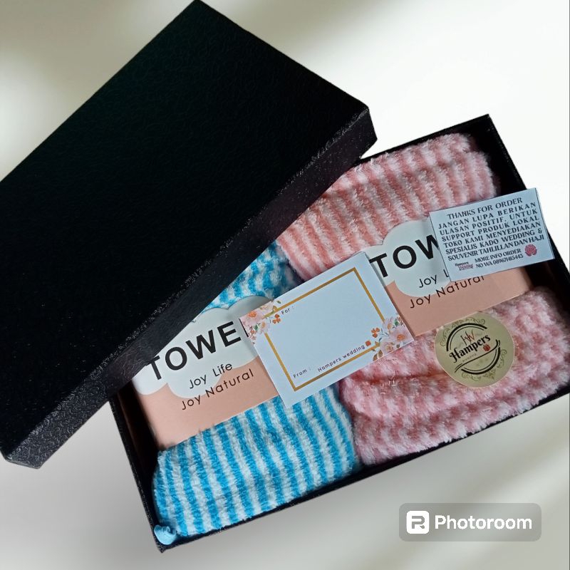 TERMURAH Hampers Handuk Couple Pasangan Gift Set Box Handuk Hampers Wedding Pernikahan Wedding Gift 
