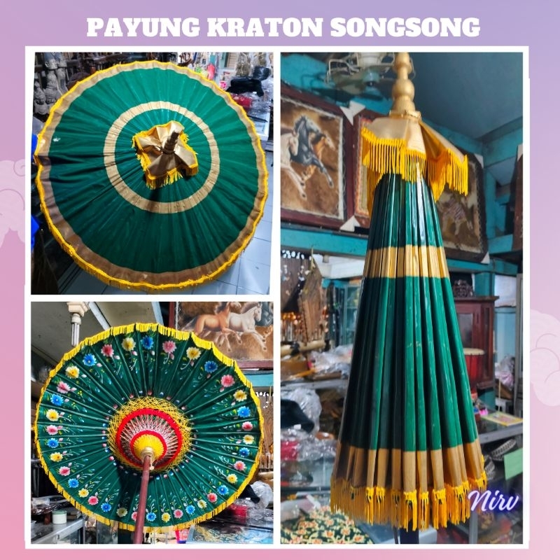 PAYUNG KERATON HIJAU TUNGGAL/PAYUNG KERATON