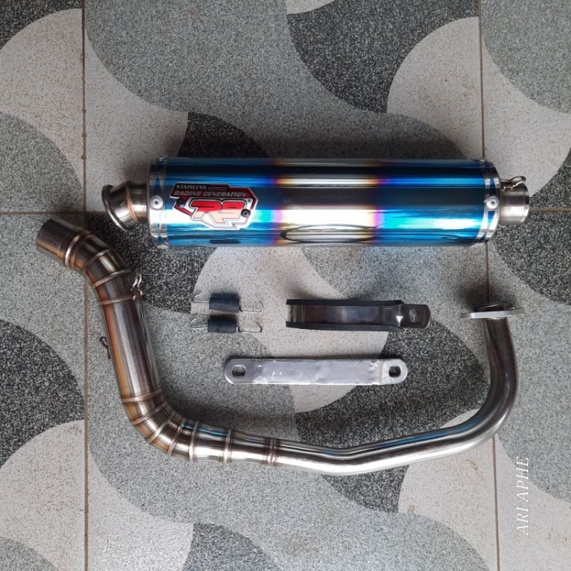 knalpot R9 NEW MUGELLO original VARIO 110 FI KARBU TECHNO BEAT SCOOPY FI KARBU