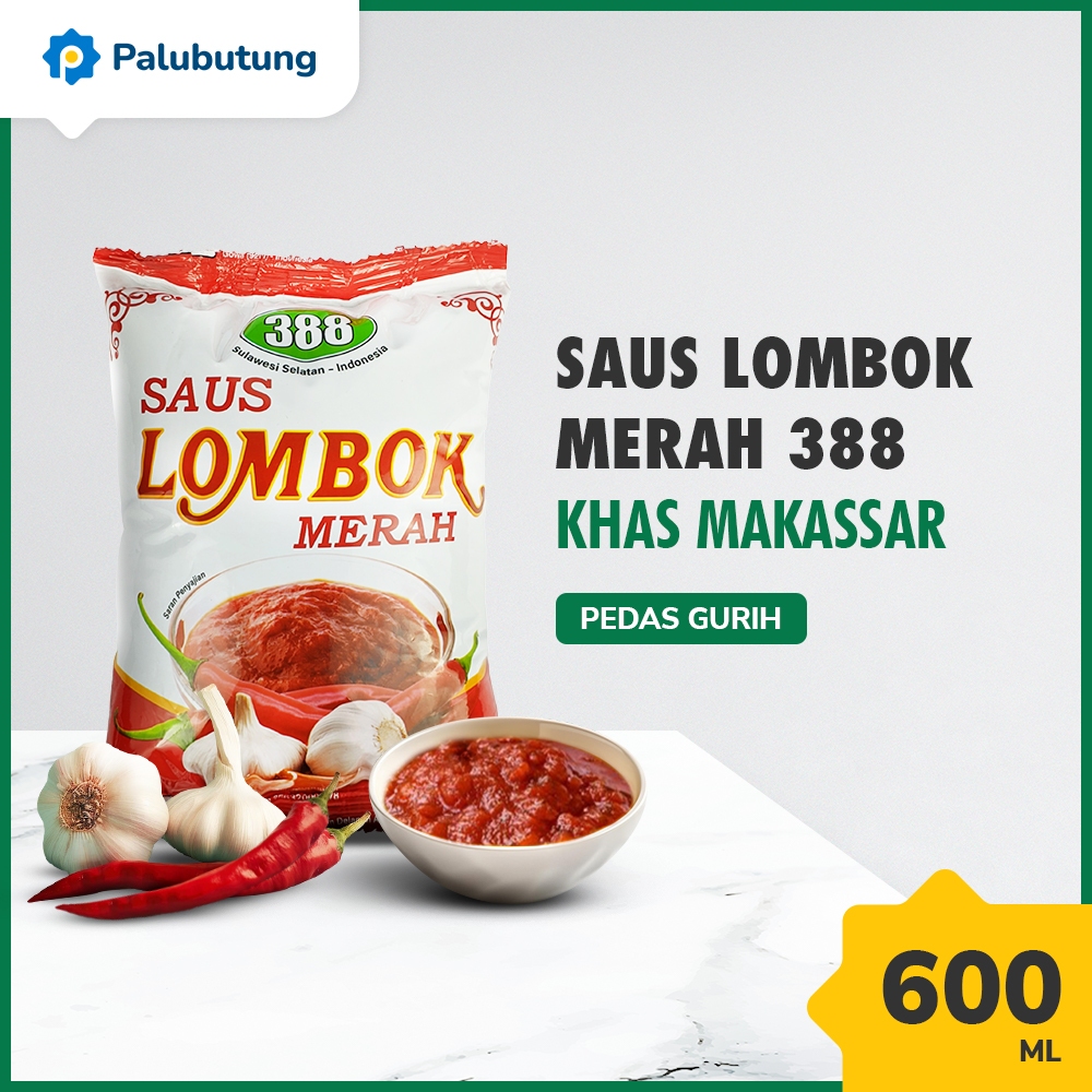 

PROMO MURAH - Saus Sambal Lombok Merah Cap 388 Refill Pouch 600ml - Saus Sambal Lombok Merah Khas Makassar