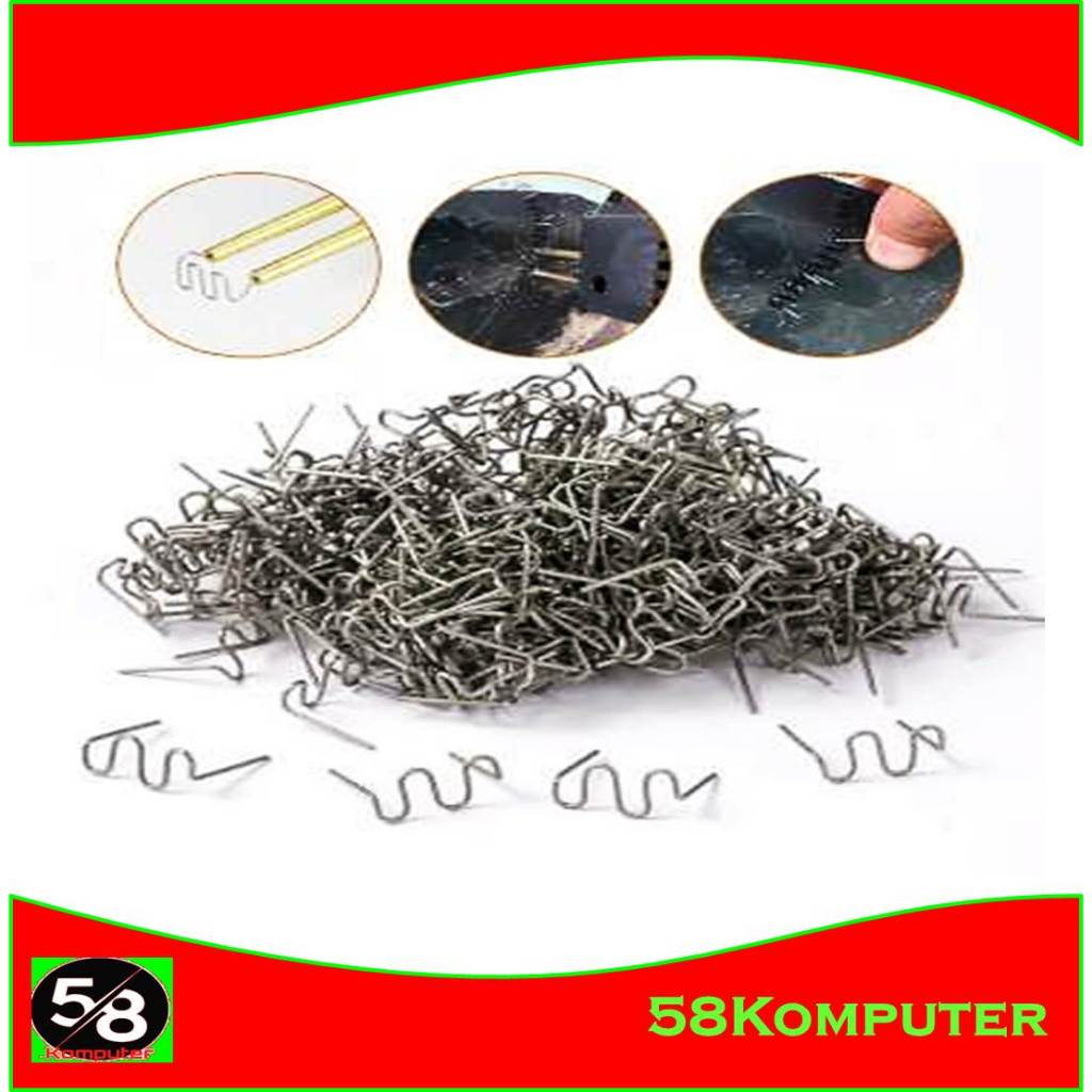 500 Pcs Kawat Las Tembak Kawat Kuku Las Staples Refill Solder Tembak 0.6mm 0.8mm
