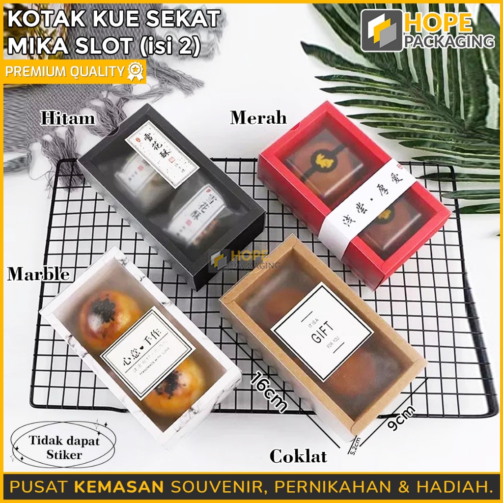 

BERKUALITAS Kotak Kue Sekat Mika Slot 2 SEKAT Kotak Kue Mooncake Pia Dus Kue Kotak Hampers Packaging Box Kue Bulan Mooncake Pia Nastar Kotak Kue Bulan