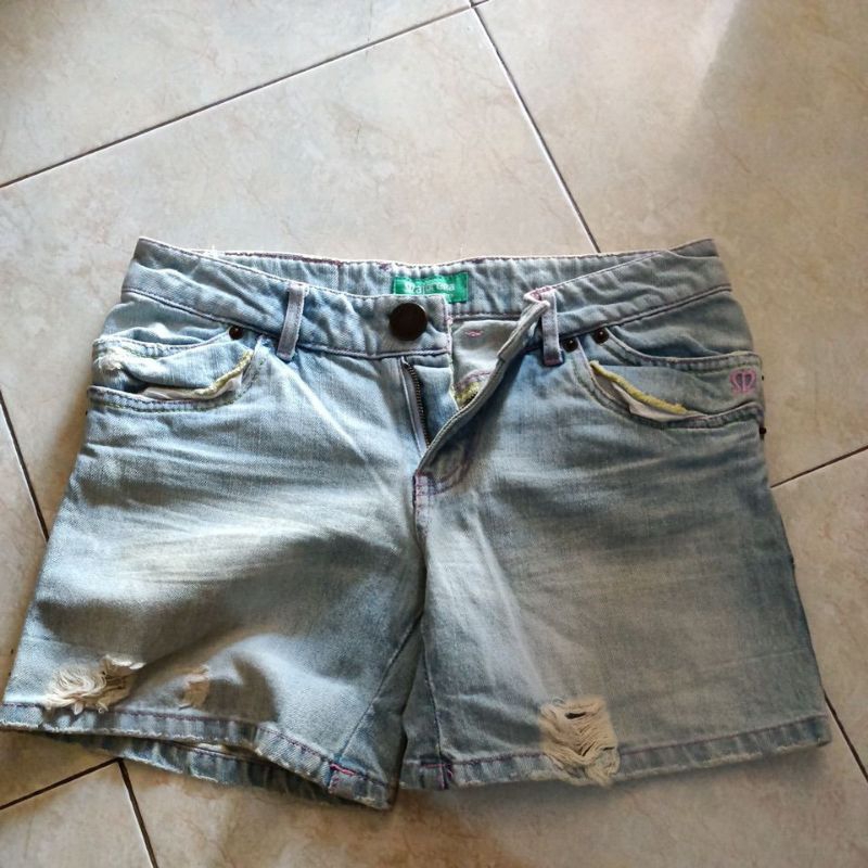 Celana pendek denim Preloved secondhand second jeans size 27-28 LP 70-72 masih bagus