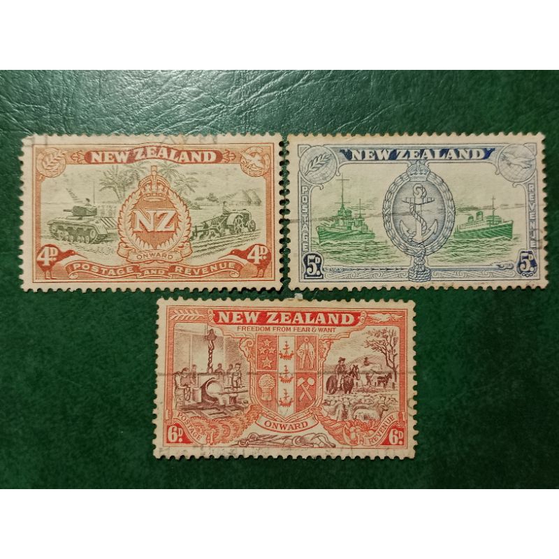 

Prangko New Zealand 3 Pcs Tahun 1946 USED