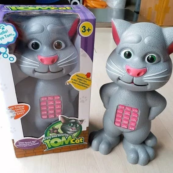 Mainan Anak Boneka Kucing Bisa Bicara Talking Tom Cat Bahasa Indonesia Kado Mainan Anak Edukasi bone