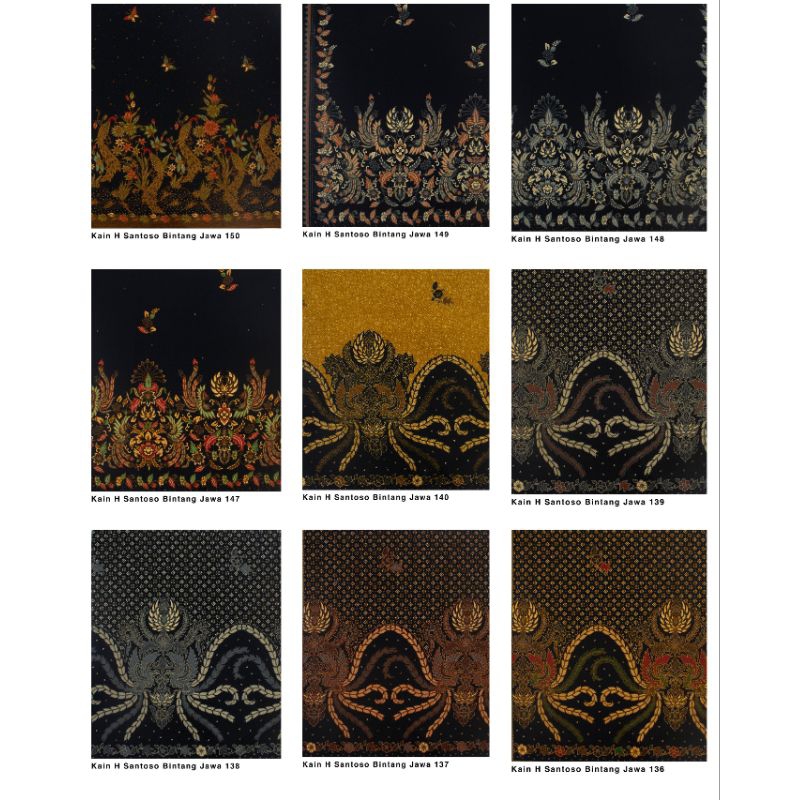 Kain Batik Unggul Jaya - Putri Jelita - H Santoso Bintang Jawa 136, 137, 138, 139, 140, 147, 148, 14
