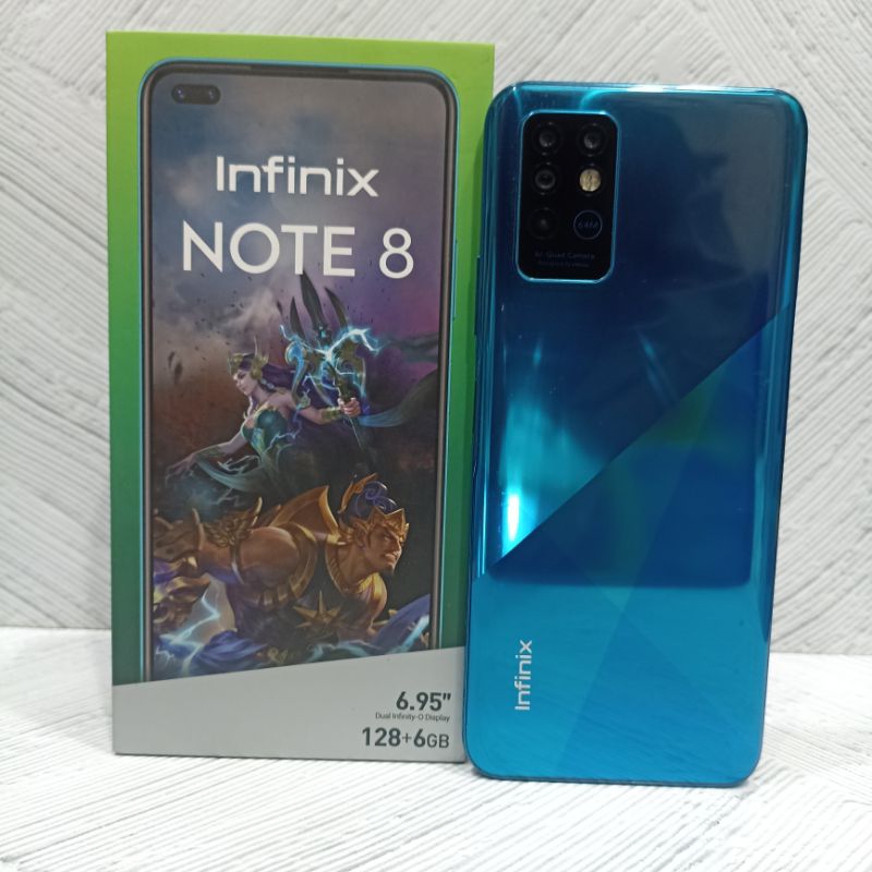 Infinix Note 8 6/64 GB Handphone Second Bekas Fullset
