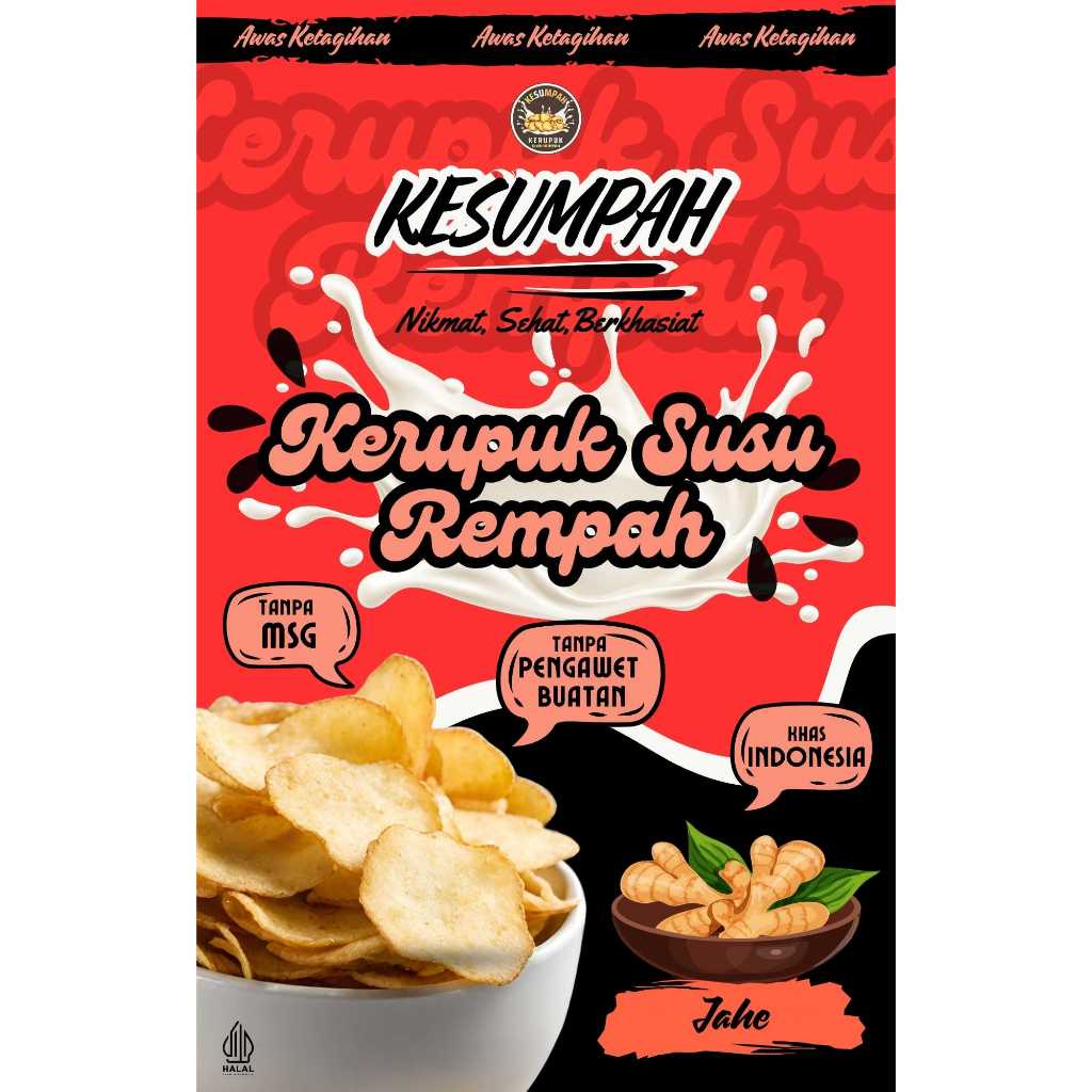 

Kerupuk Susu Rempah Varian Jahe