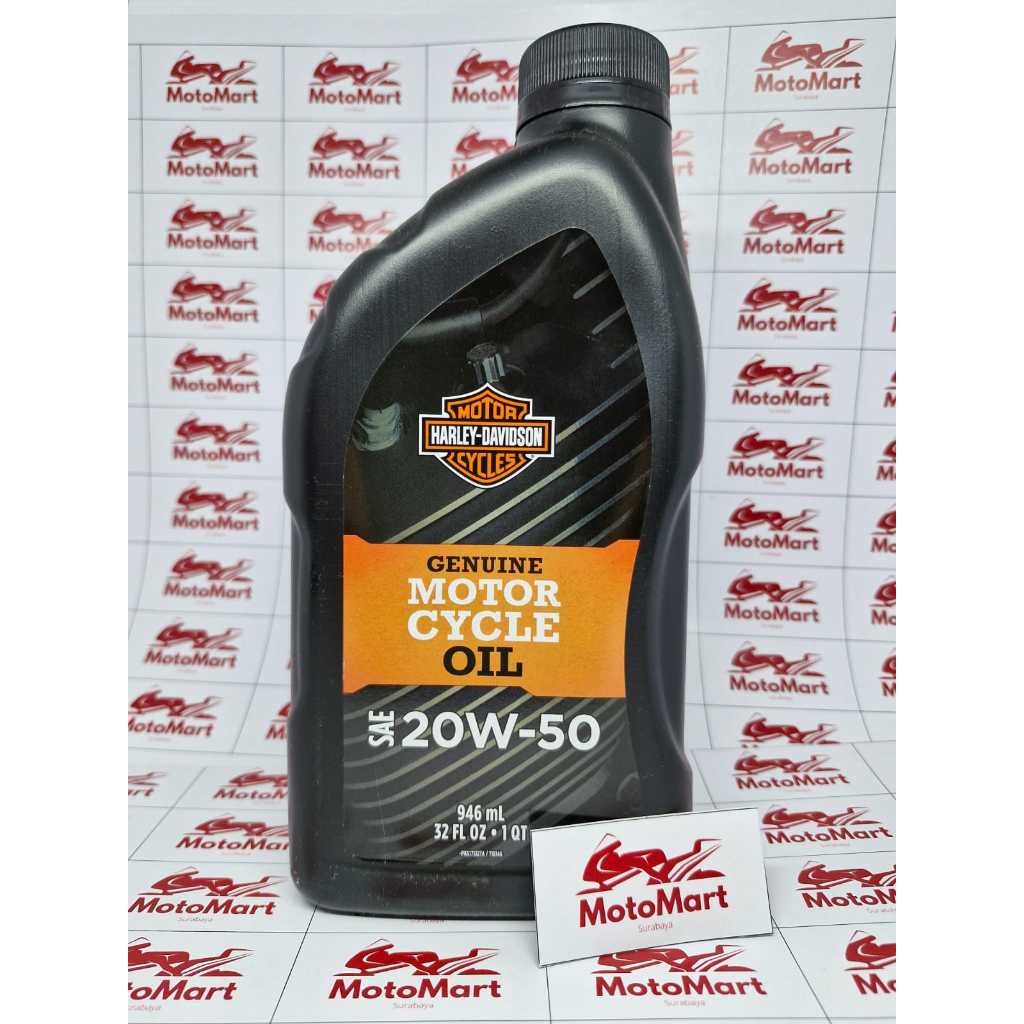 Oli Harley Davidson Genuine SAE 20W50 (1 Quart)