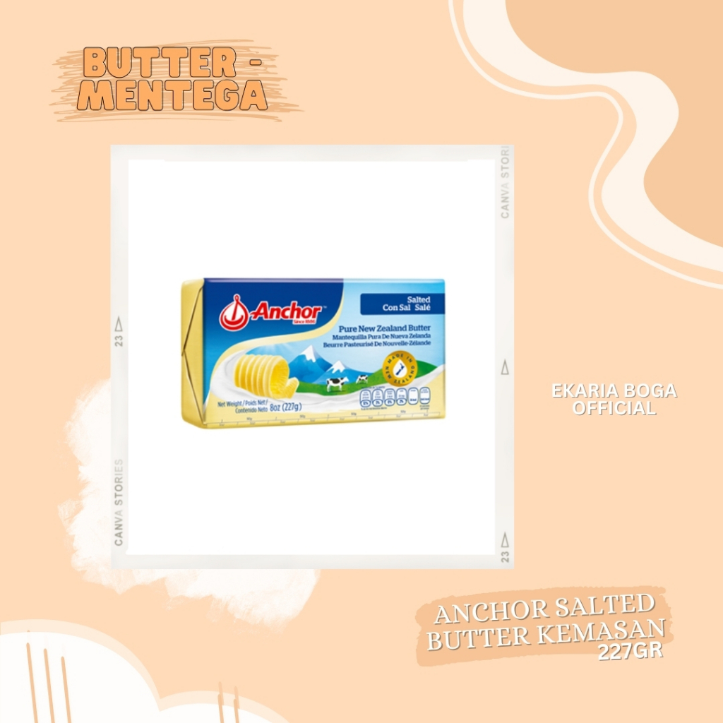 

BUTTER | MENTEGA | ANCHOR SALTED BUTTER KEMASAN 227GR