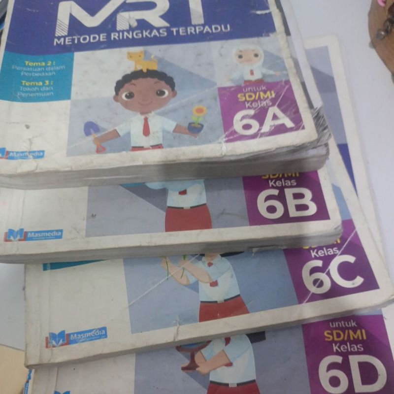 Buku bekas mrt kelas 6 MRT 6a MRT 6b MRT 6c MRT 6d