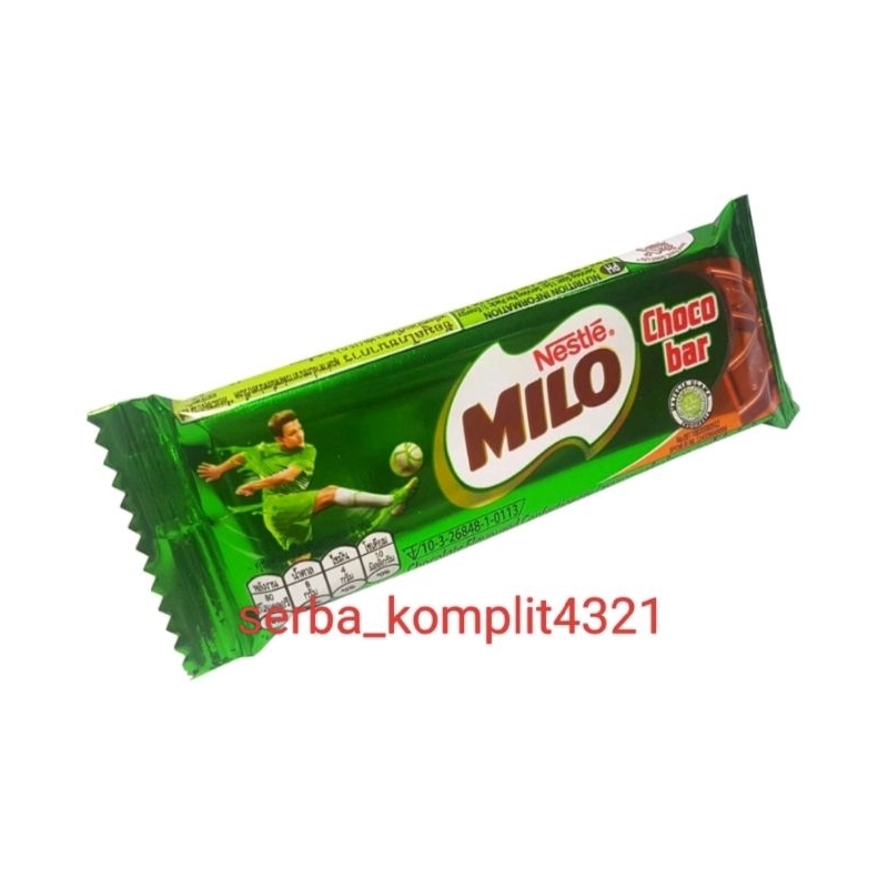 

Milo choco bar coklat bar netto 12gr