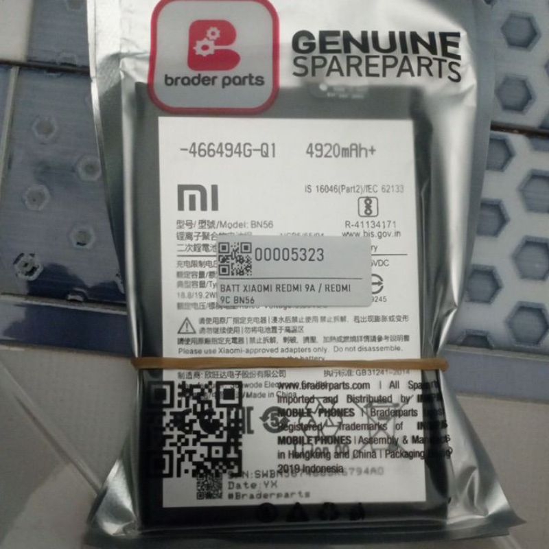 batre xiomi redmi 9a,redmi 9c BN56