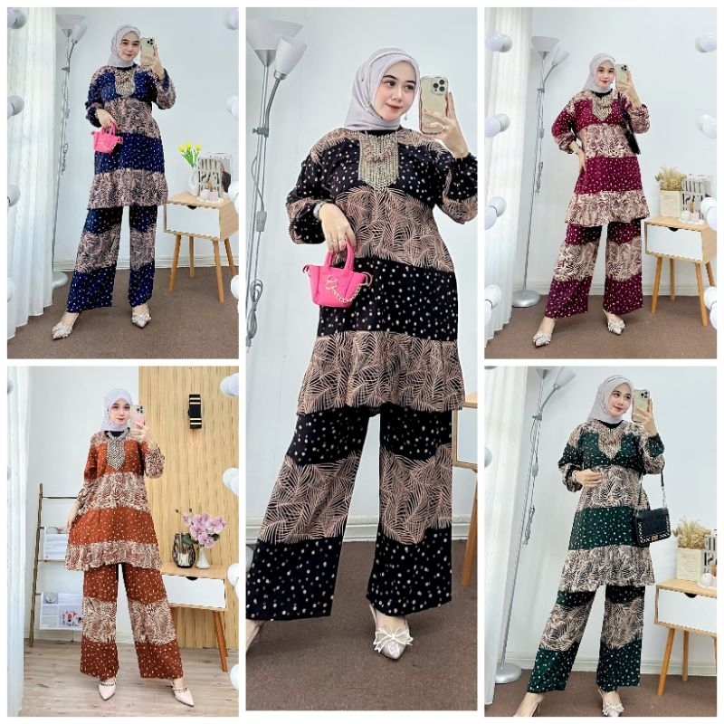 SET TUNIK SULTAN JUMBO // SETELAN CP RENDA SULTAN JUMBO 120cm