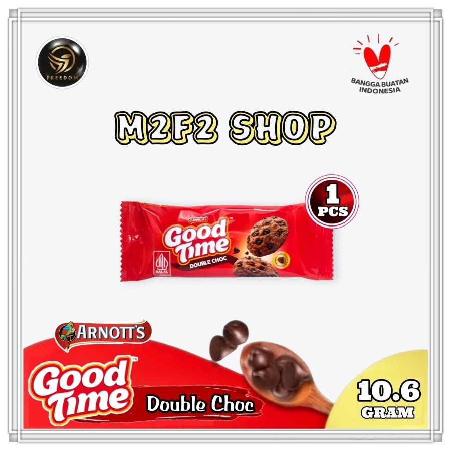 

Good Time Double Choco Chips Cookies | Kukis Cokelat - 10,6 gr (Kemasan Satuan)