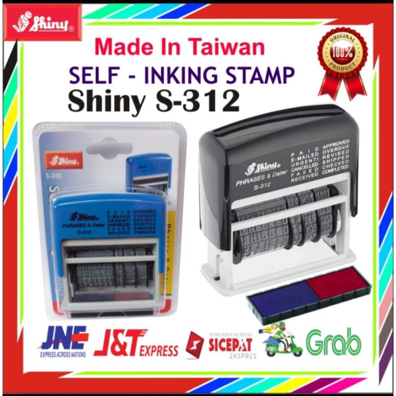 

STEMPEL SHINY S-312 PHRASES & DATE STAM OTOMATIS E-MAILED UNGENT