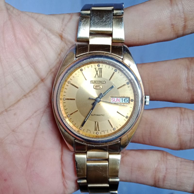 jam tangan Seiko gold 7s26-0430 transparan anggap jual of bahan