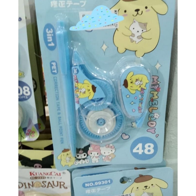 

Correction Pen Set 3in1 Karakter Lucu Random