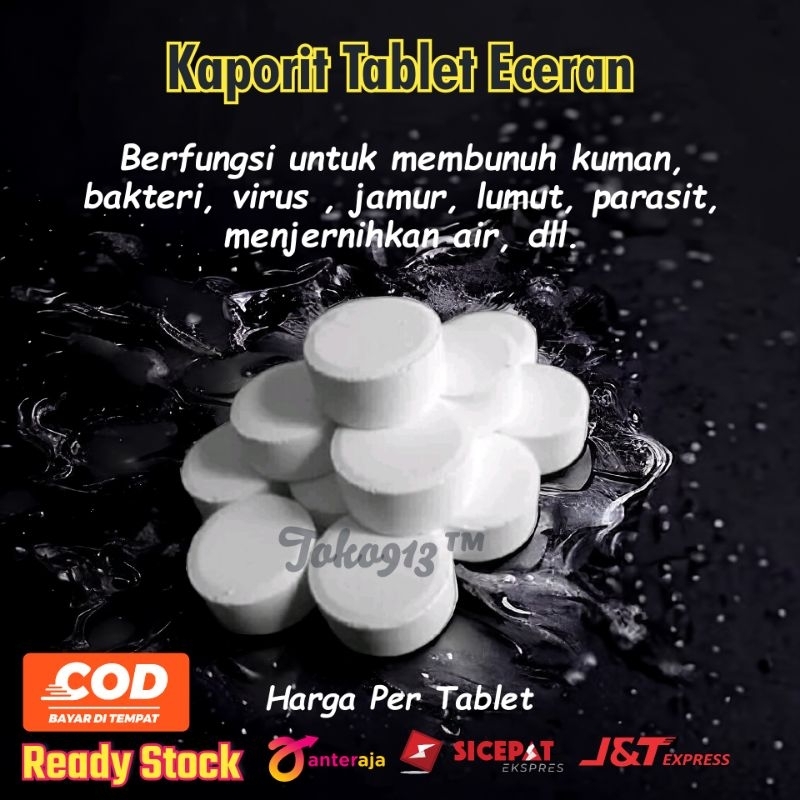 kaporit tablet eceran / kaporit tablet penjernih sumur / kaporit tablet penghilang bau air sumur