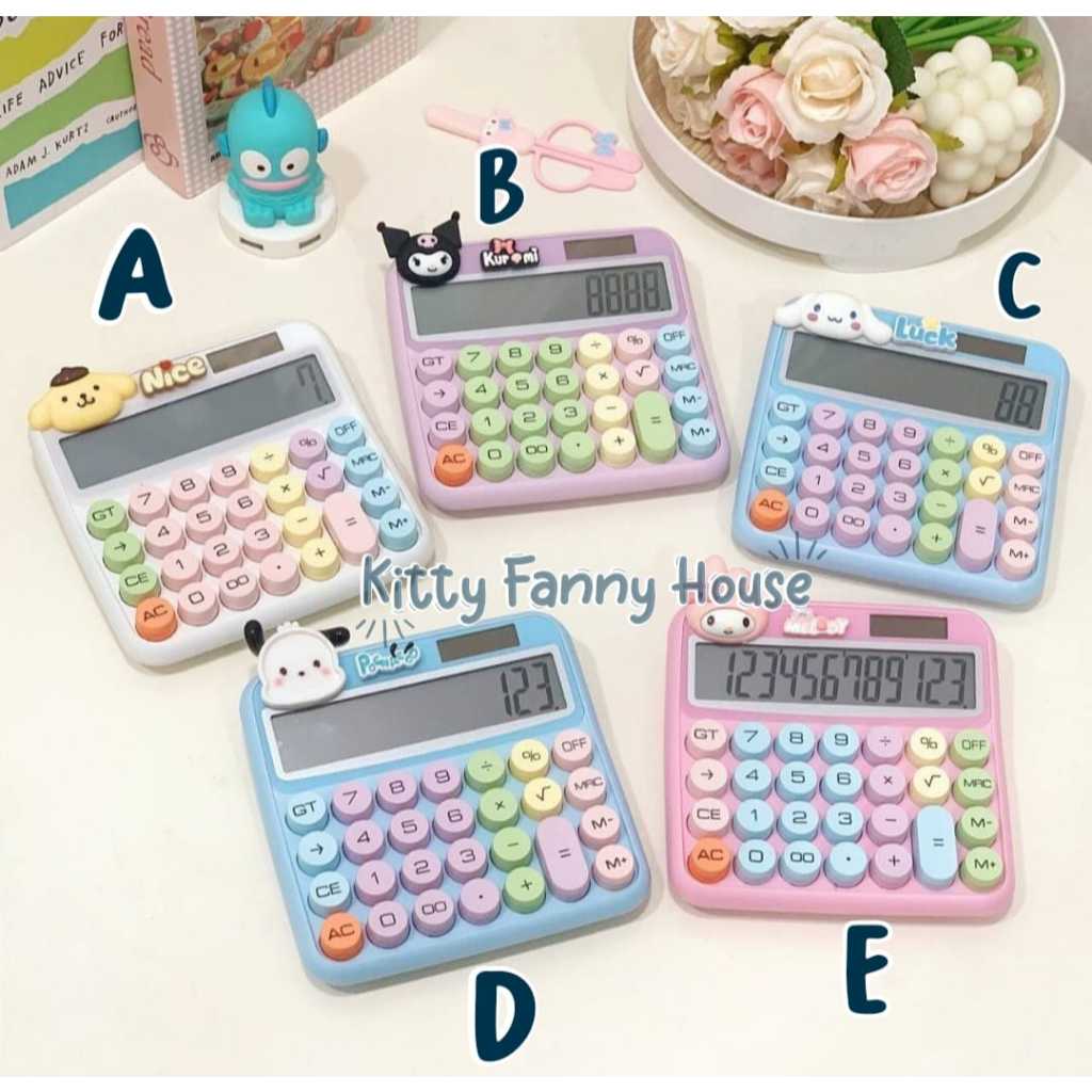 

KALKULATOR TIMBUL RAINBOW KARAKTER MELODY KUROMI (15X3)