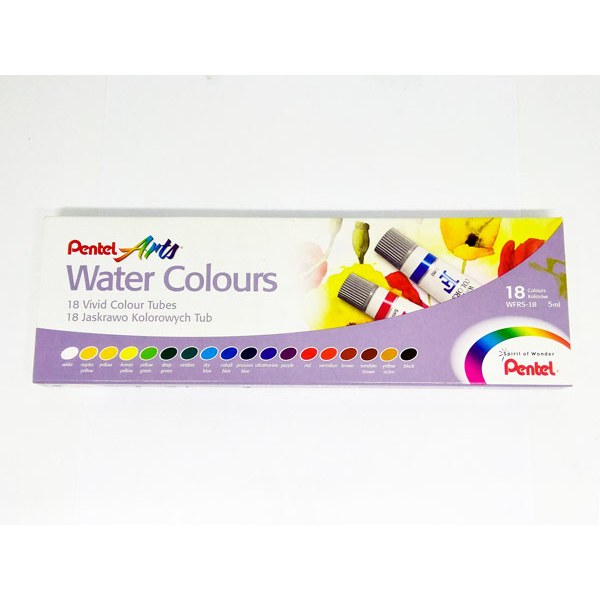 

Gramedia Daan Mogot-Pentel Arts Water Colours 18 Pcs