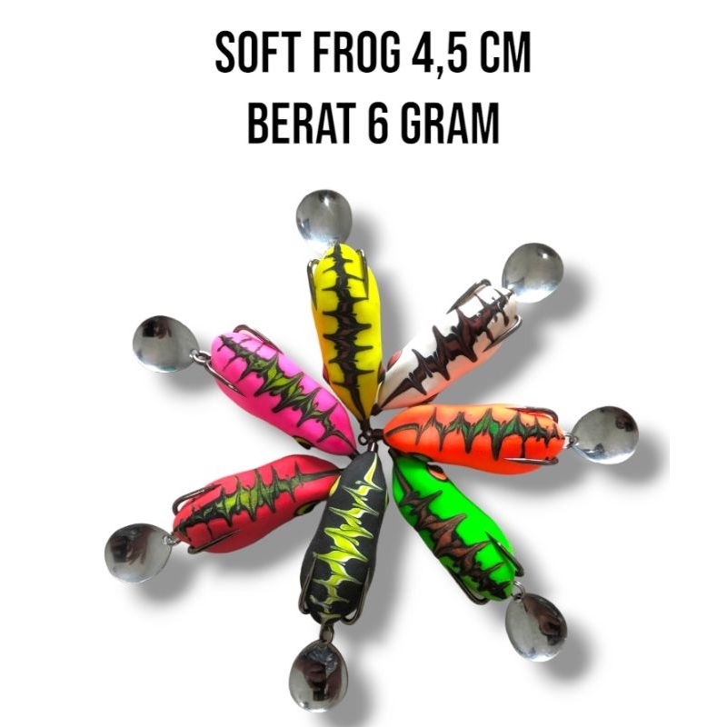 SOFT FROG 4,5 CM | UMPAN CASTING IKAN GABUS DAN TOMAN