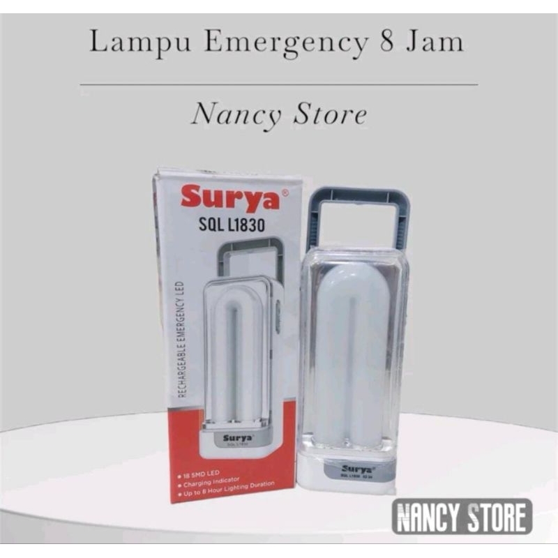 02 Lampu Emergency Tahan 8 Jam / Lampu Cas Lampu Darurat