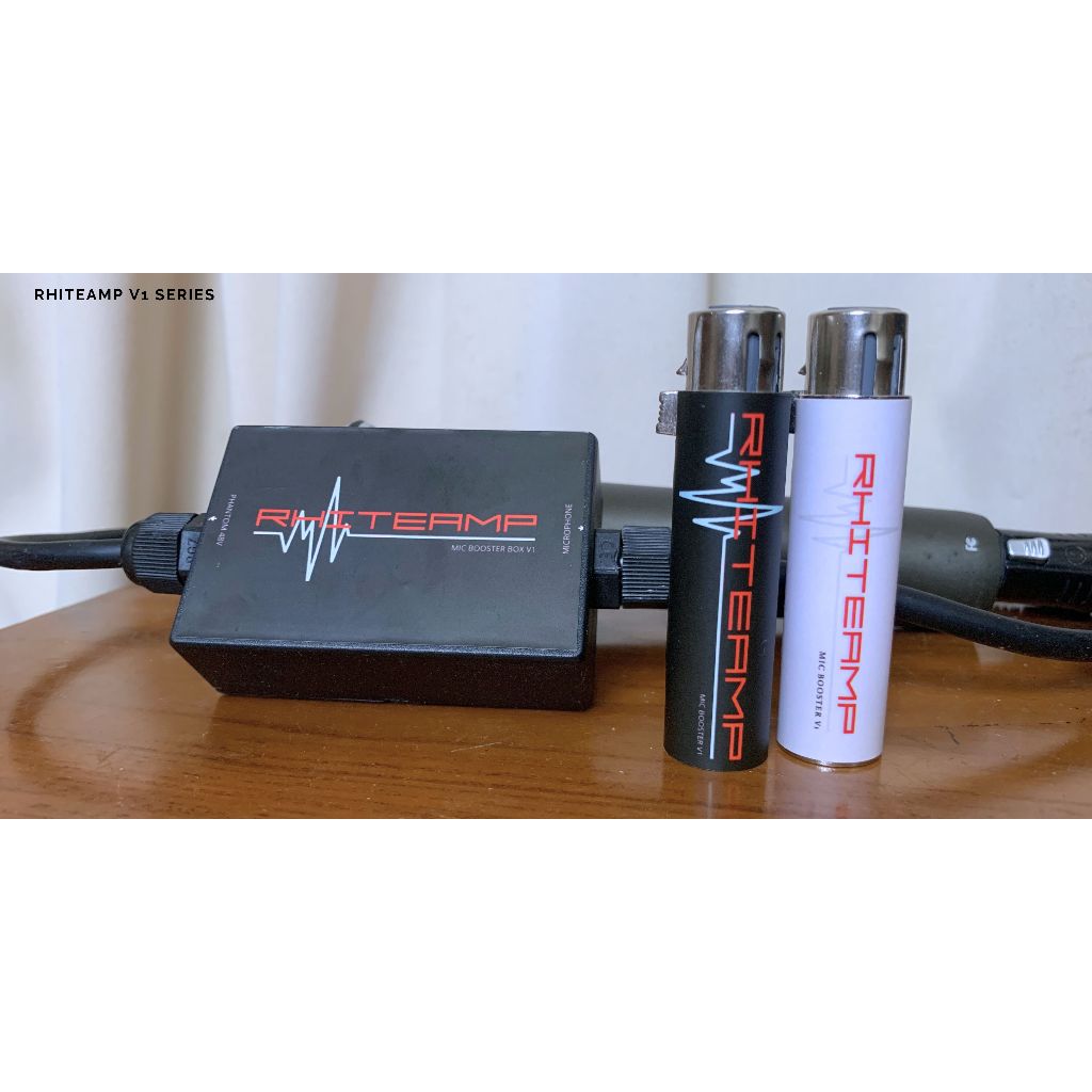 Rhiteamp Mic Booster V1 / Inline preamp microphone dynamic