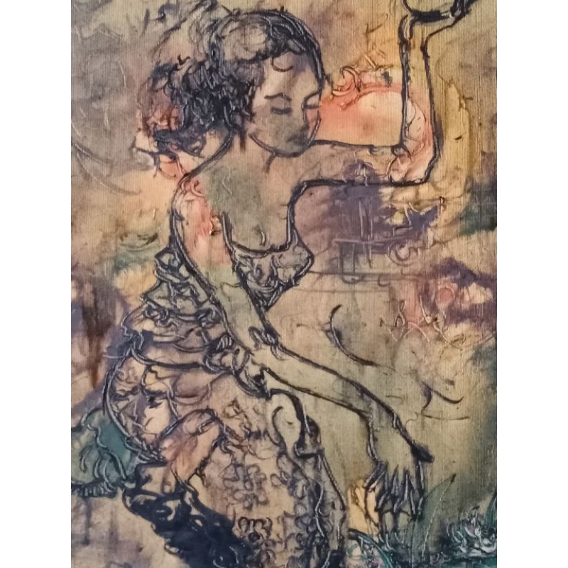 Lukisan Kanvas Abstrak