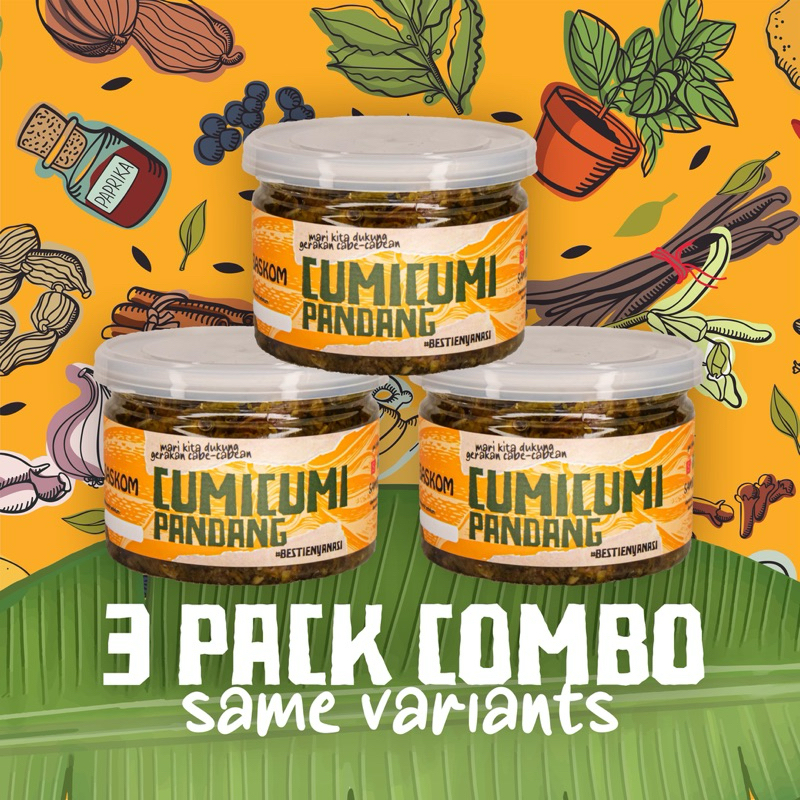 

Sambel Baskom - Bundling Package Isi 3 (Cumi Cabe Ijo)