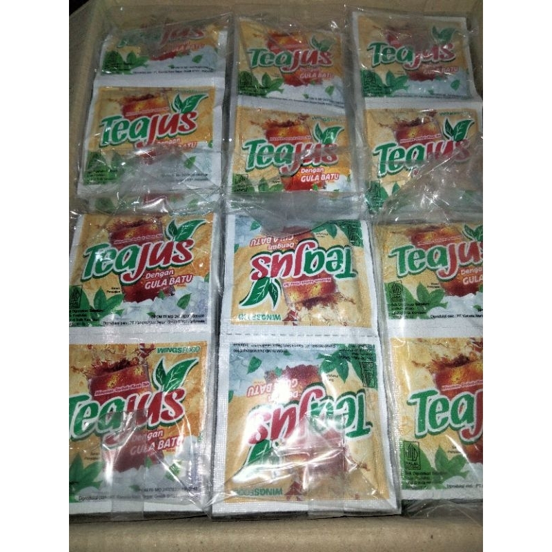 

TEA JUS ALL VARIAN KEMASAN PACX isi 60 sachet