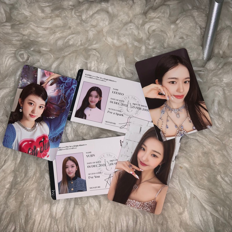 (RDESC) OFFICIAL IVE WONYOUNG, LEESEO, GAEUL PHOTOCARD & ID CARD