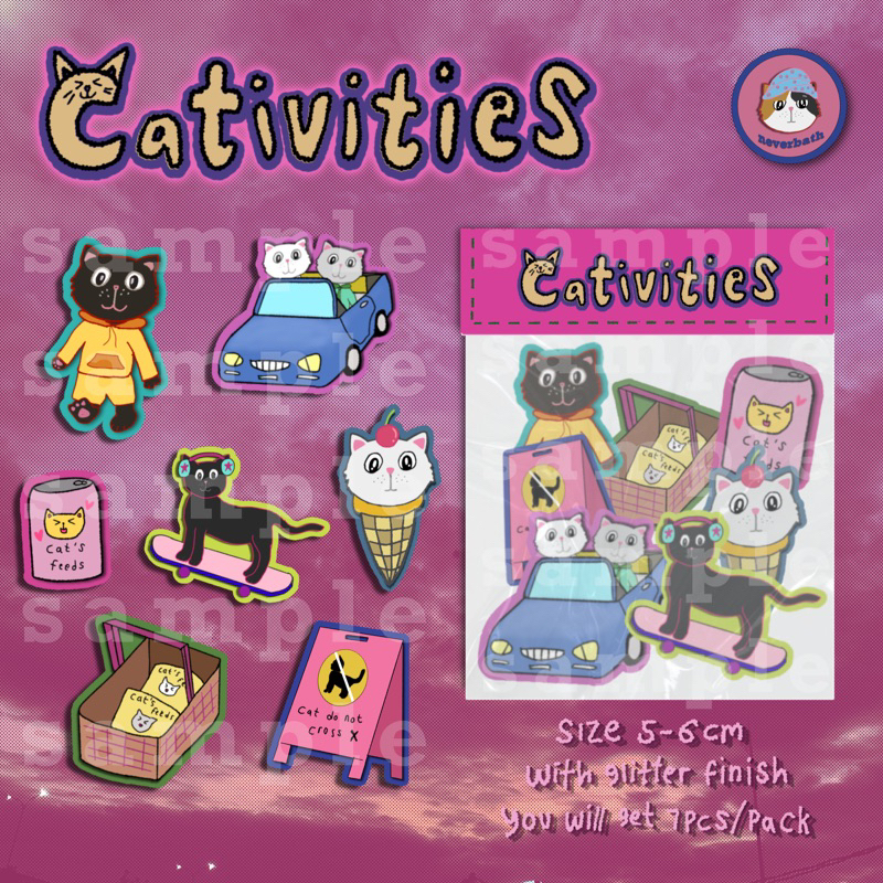 

Cativities sticker pack • by neverbath