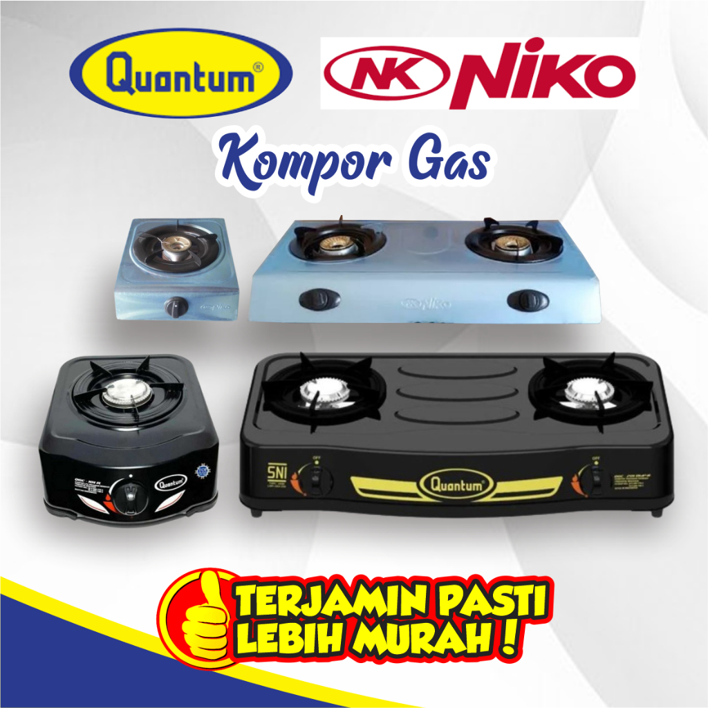 KOMPOR GAS/ KOMPOR GAS 2 TUNGKU/ KOMPOR GAS NIKO 1 TUNGKU/ KOMPOR QUANTUM BEST SELLER