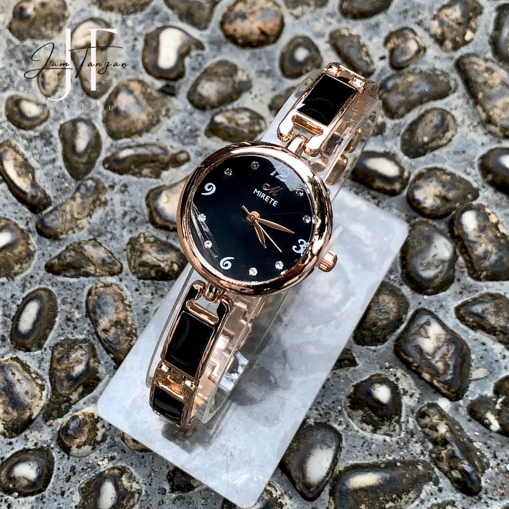 (FREE BATRAI) A97 Jam Tangan Wanita Mirete Analog Original Fashion Korea Murah Ulzzang Terbaru Tali 