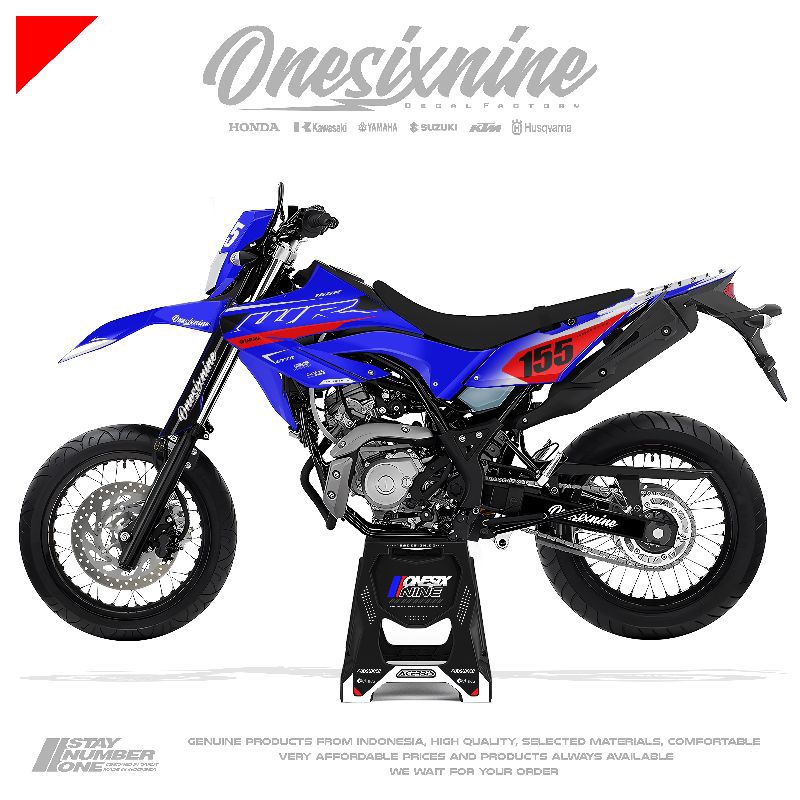 Decal Wr 155 Premium Tebal - Free Custom Design