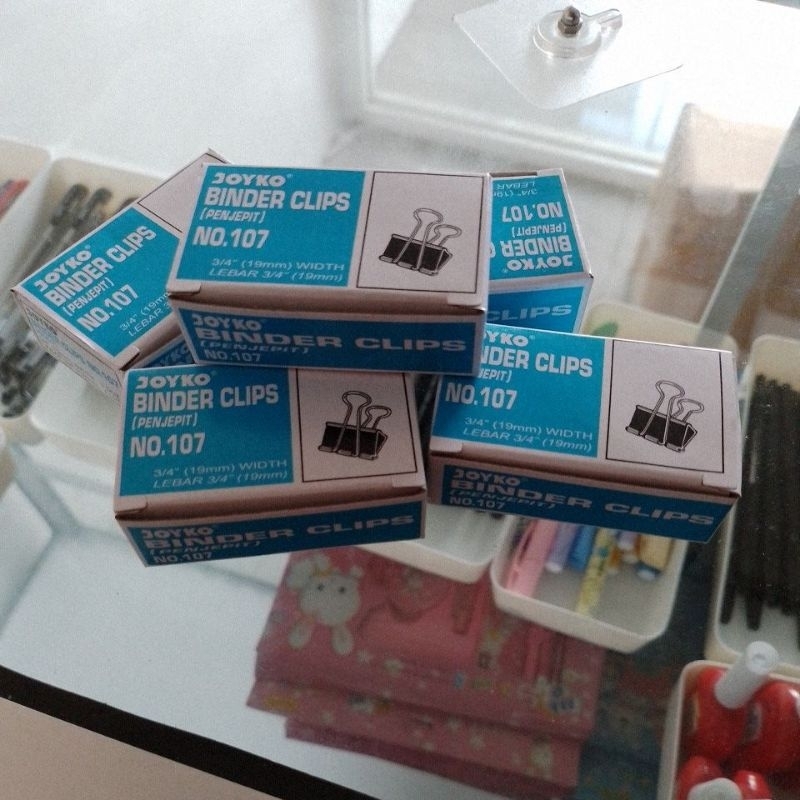 

Binder Klip (1 Pcs) - Penjepit Kertas - Binder Klip No. 107 Joyko