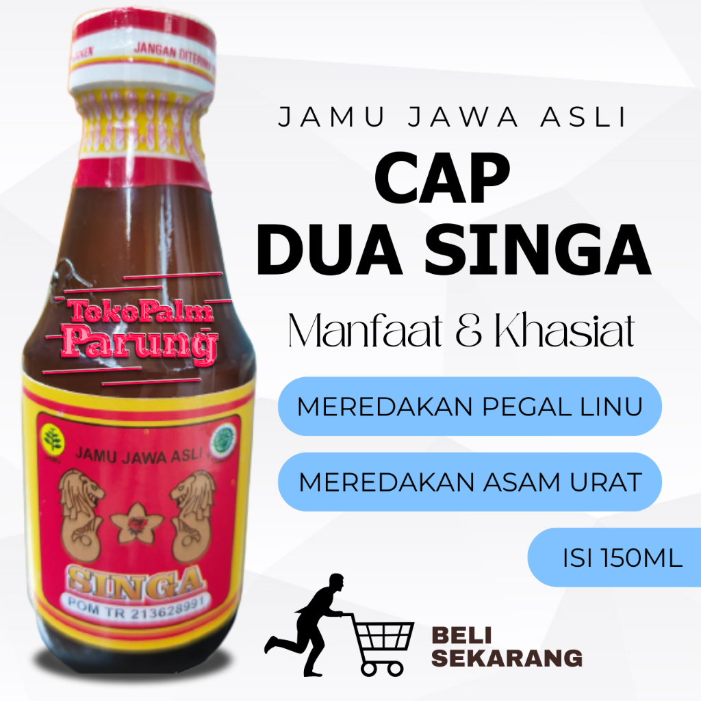 

Jamu Dua Singa 150ML Obat Asam Urat Pegal Linu Nyeri Sendi Lutut Pegel Linu Rematik Encok Legakan Sesak Nafas