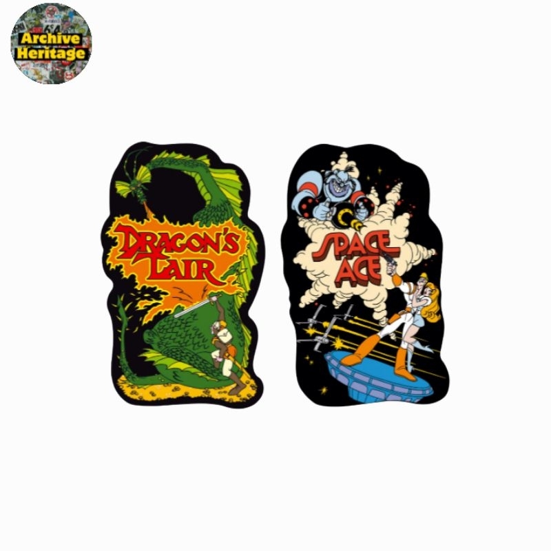 

sticker Dragon's Lair Space Ace 1983 film laserDisc video games stiker