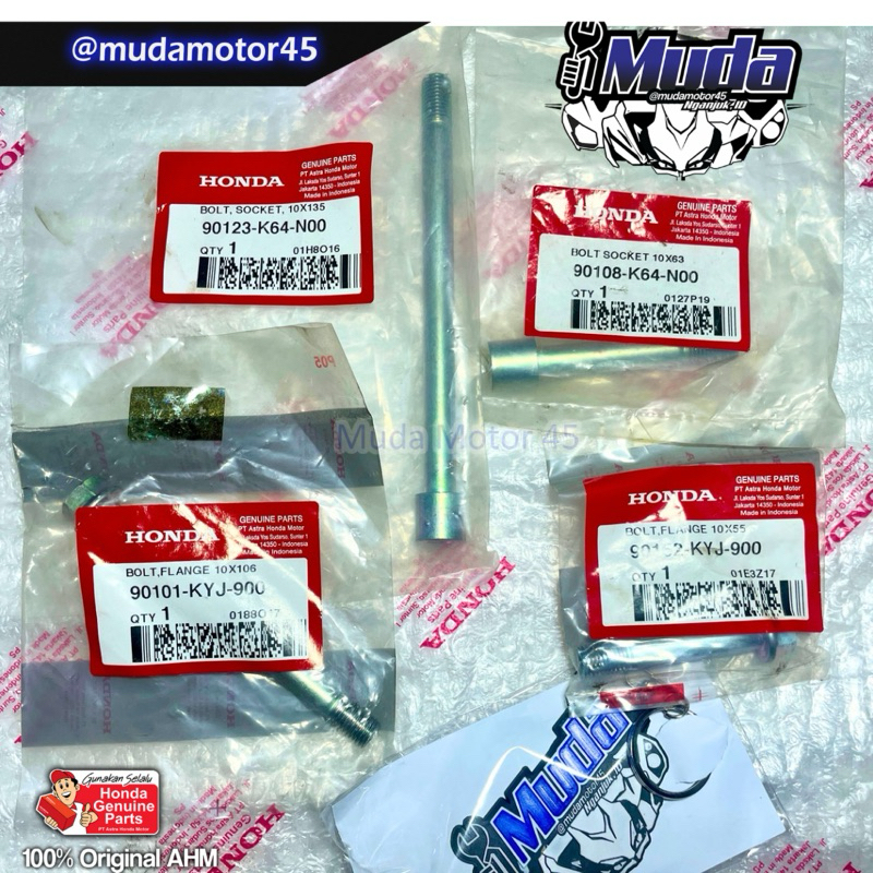 BAUT PRO-LINK SWING ARM CBR250RR TANPA MUR 90108-90123-K64-N00 90101-90152-KYJ-900 90101KYJ900 90152