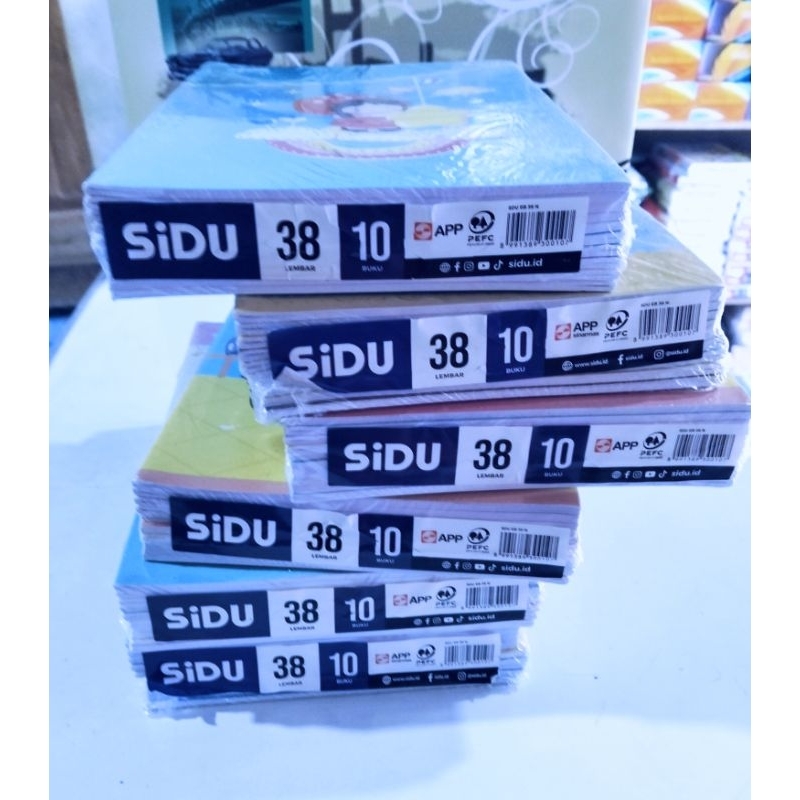 

BUKU SIDU 38 /SINAR DUNIA PERPAK ISI 10 pak keci(38 lembar)