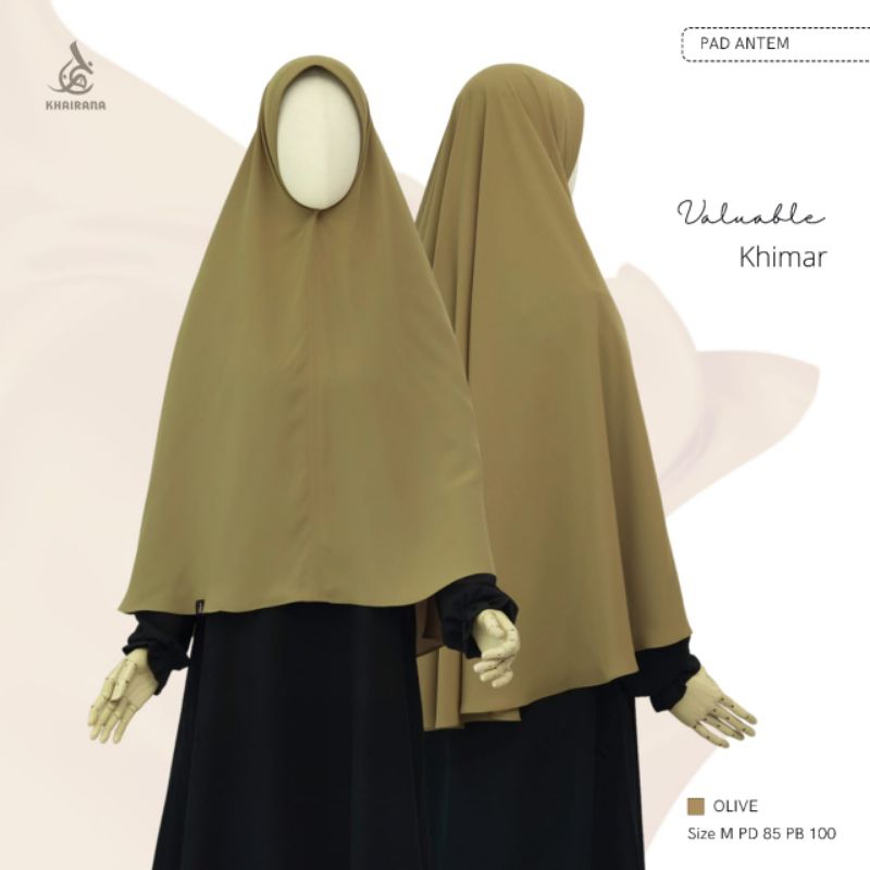Khimar Khairana syar'i/khimar Valuable Khairana/round Valuable khimar by Khairana/hijab instan syar'