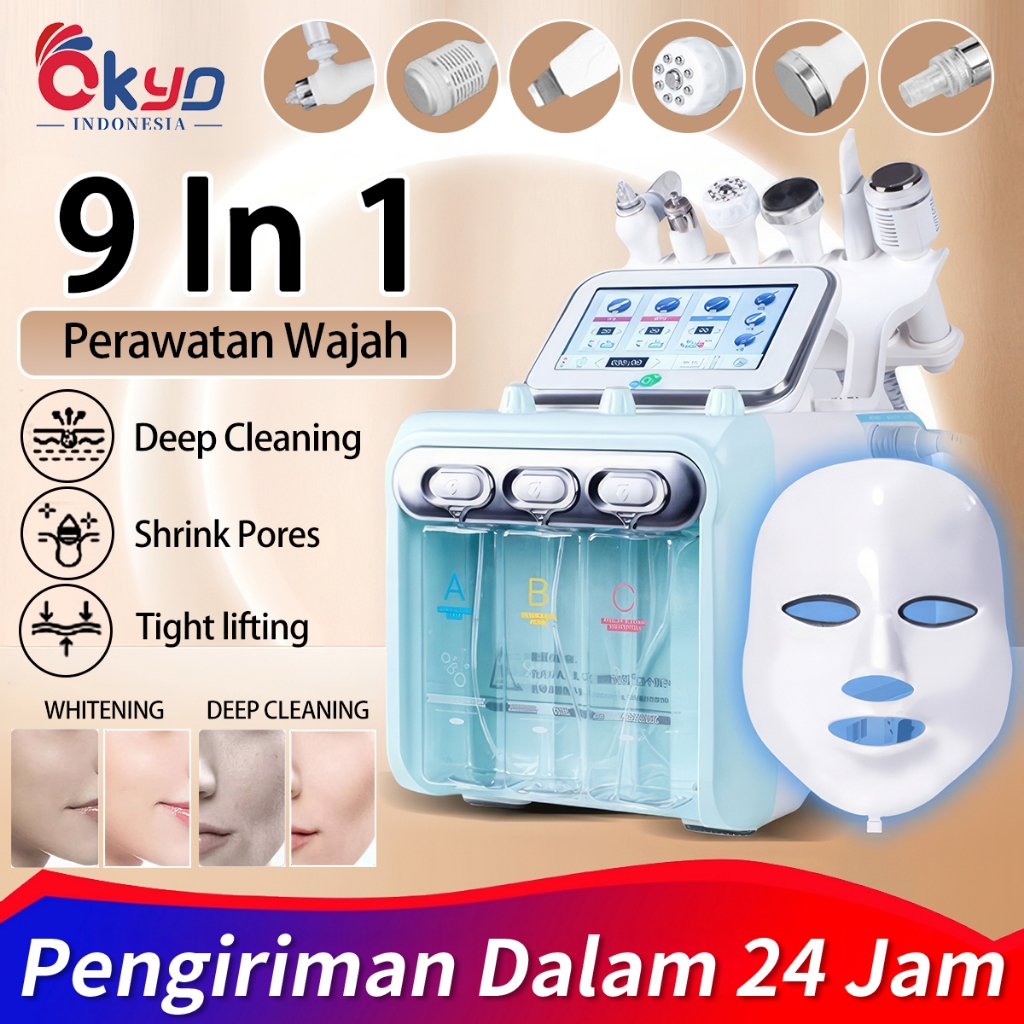 2025 Alat Hydra Peel 11in1 Profesional Penggunaan Mesin ALAT Hydrapeel Facial Hydrogen Aqua Peel Hyd