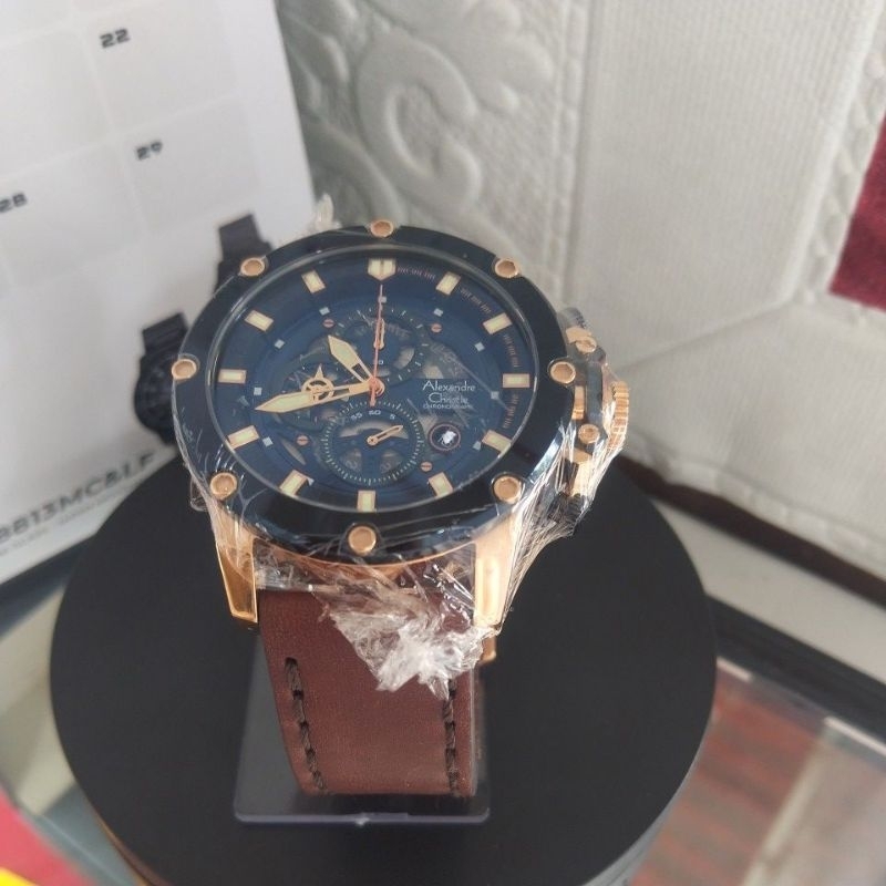 Fharel_ Jam Tangan Alexander Christie Chronograph 6564