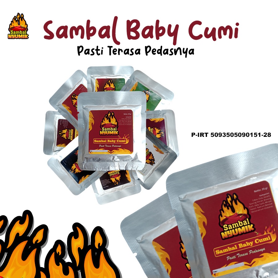 

Sambal Baby Cumi Sachet Kemasan Instan 20 Gr Terlaris COD Bayar Ditempat Siap Makan