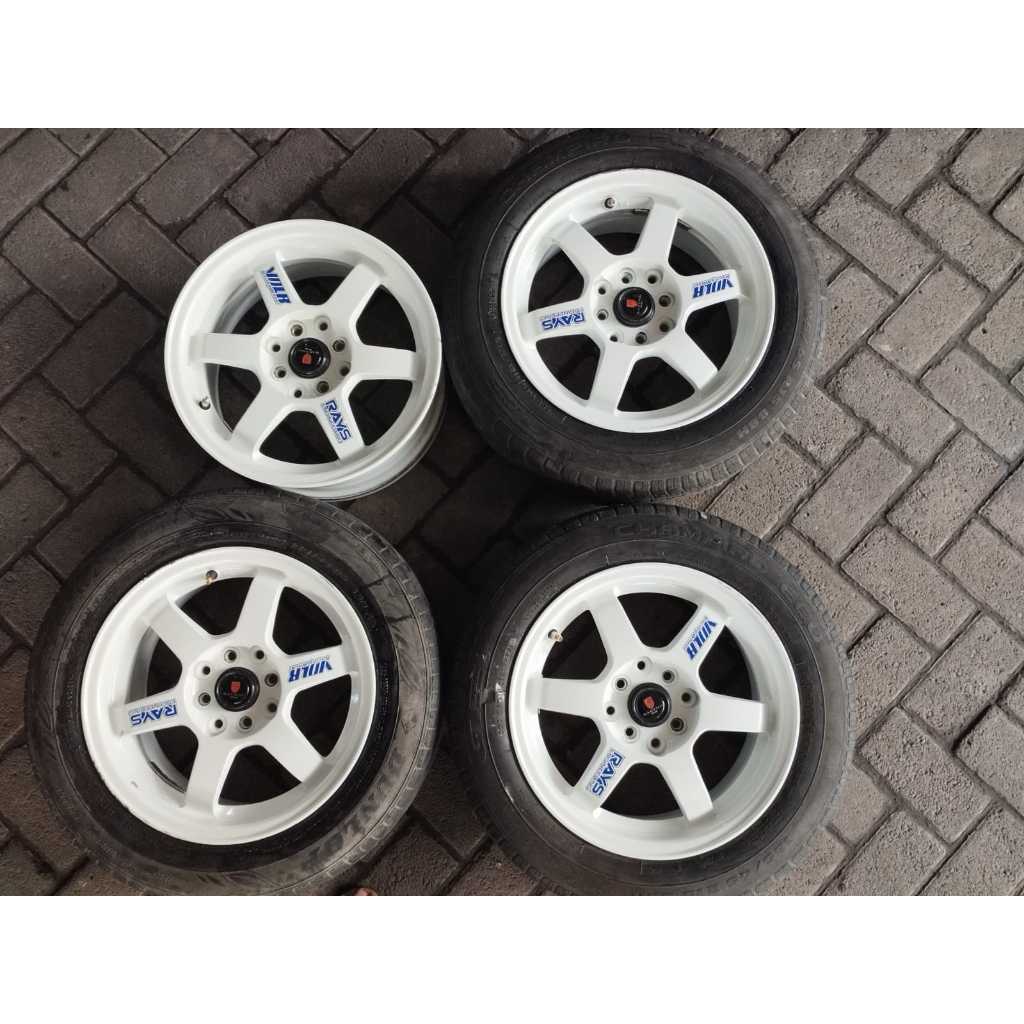VELG TE37 RING 15 BEKAS/SEKEN MOBIL AVANZA,XENIA,AGYA,BRIO.YARISPCD 8X100-114.3