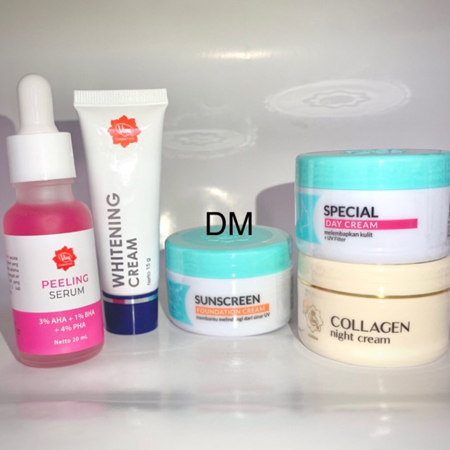 PAKET GLOWING VIVA ORIGINAL | Viva Serum, Cream, Suncreen dan Viva Whitening Cream | krim pencerah v
