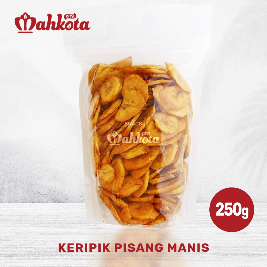 

(Snack.Mahkota.Kita) Keripik Pisang Manis Kriuk Lezat