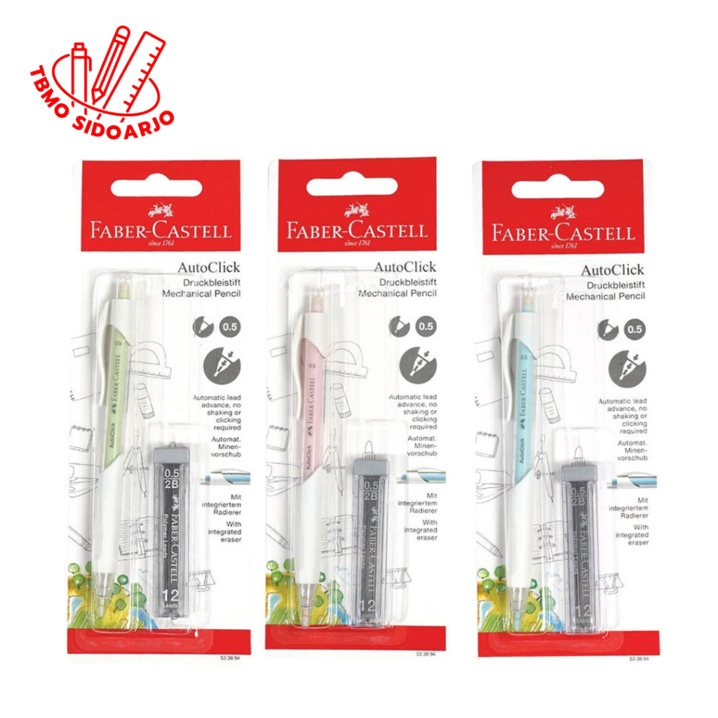 

TBMO Faber Castell AutoClick 0.5mm Mechanical Pencil Free Refill 533894